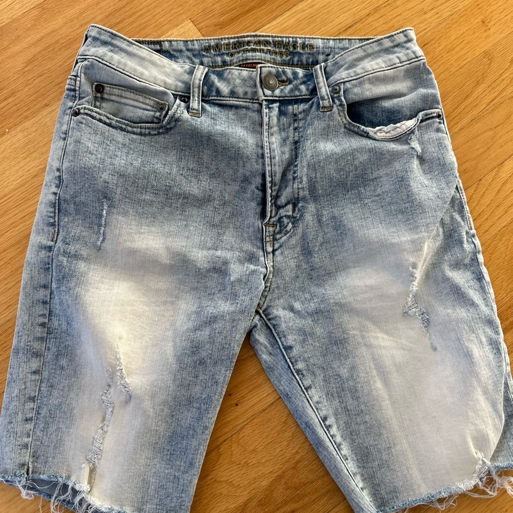 American Eagle Outfitters Light Blue Jean Shorts